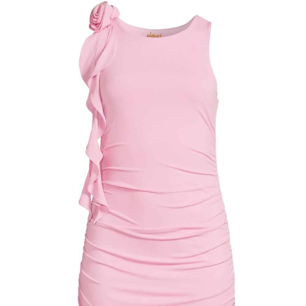 Planet Gold Juniors Rosette Double Layer Dress